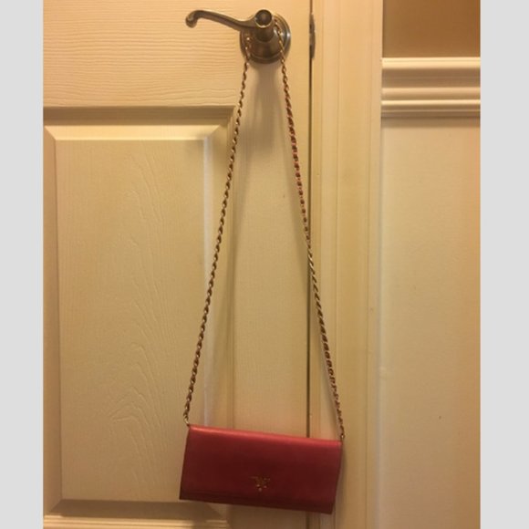 Pink Prada Saffiano Wallet on Chain - Picture 8 of 8